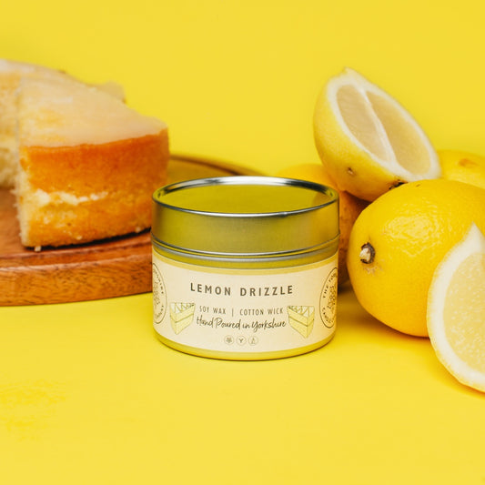 Lemon Drizzle Scented Tin Candle