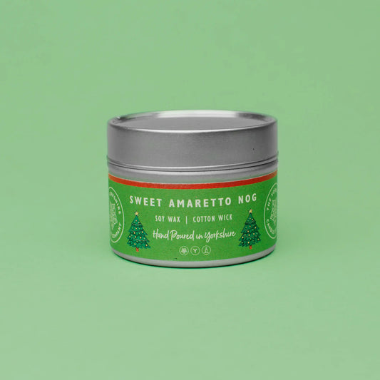 Sweet Amaretto Nog Scented Tin Candle