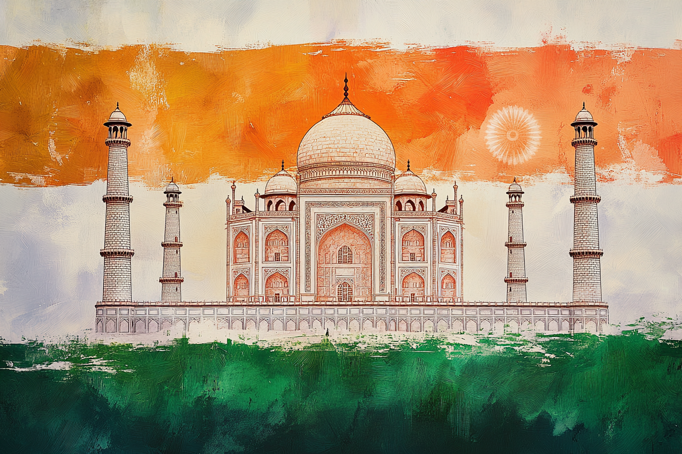 Taj Mahal Reverie Blanket