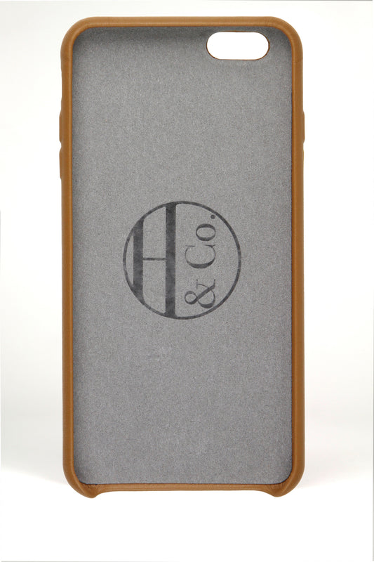 iPhone 6 Plus Case, Tan Leather
