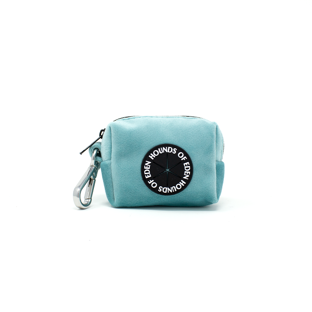 Tiffany's - Light Teal Velvet Poop Bag/Treat Hodler