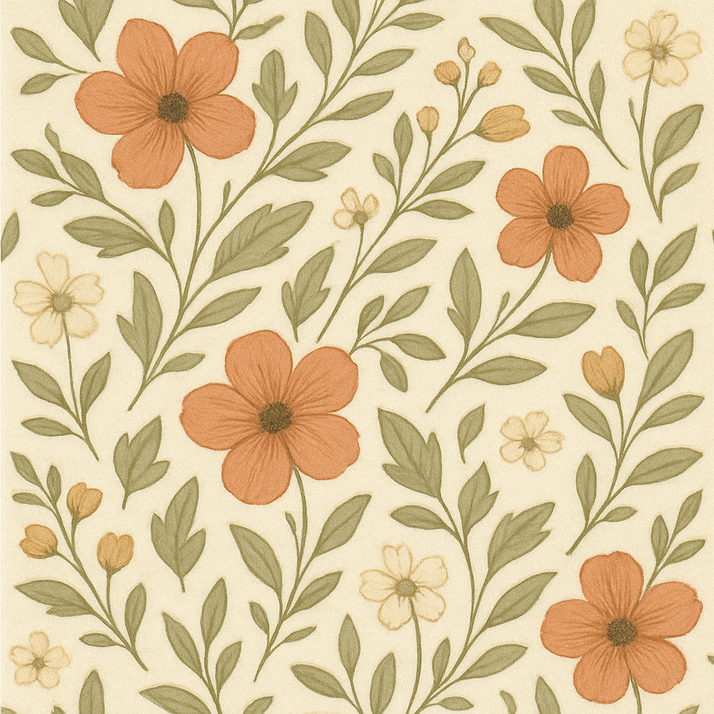 Terracotta Bloom Cotton Cushion