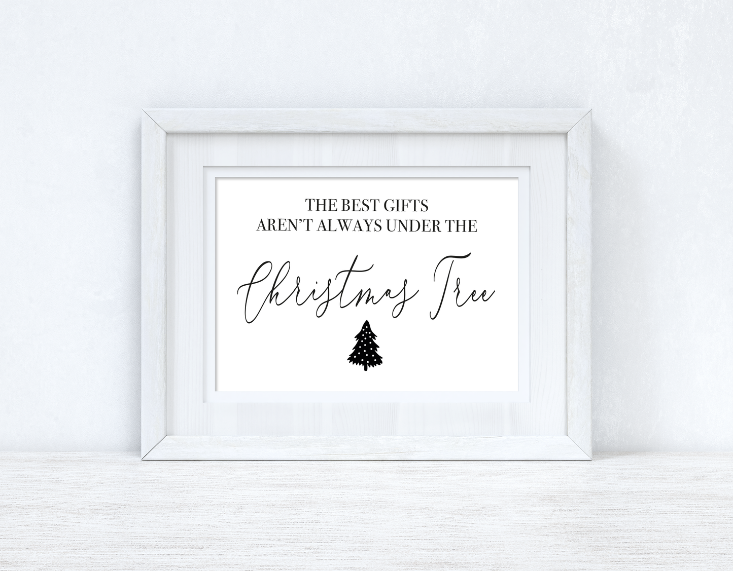 The Best Gifts Winter Christmas Seasonal Wall Home Decor Print
