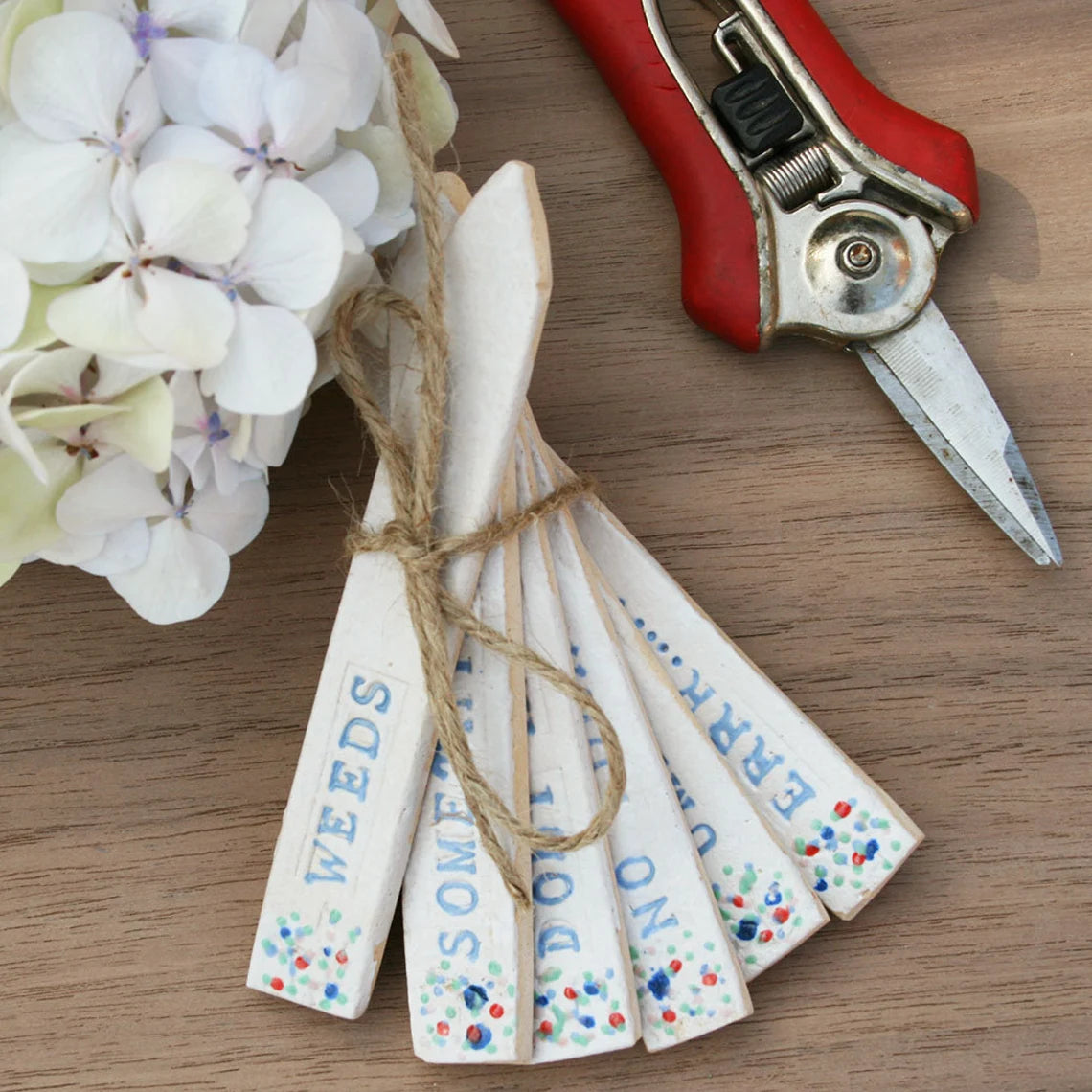 Juliet Reeves The Bad Gardener's Ceramic Markers