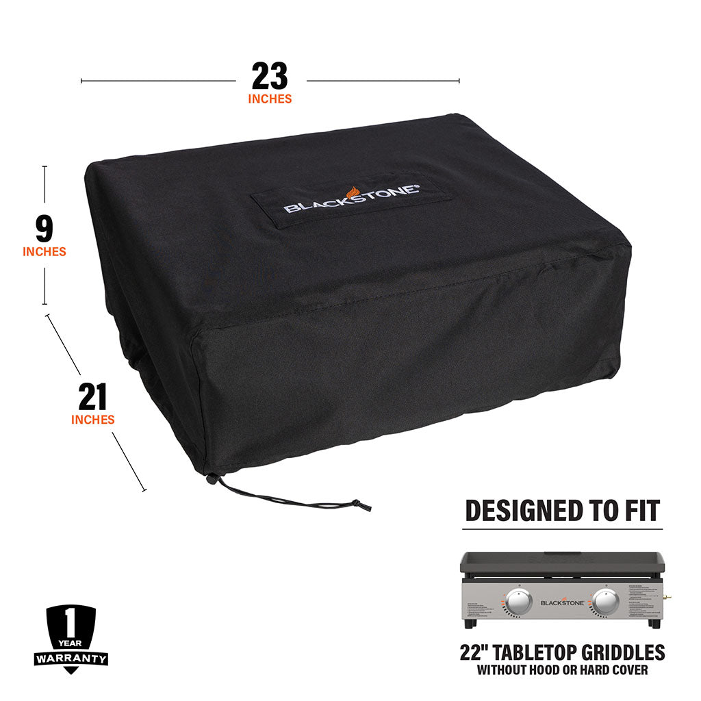 TheFoalyard Blackstone Original 22inch Tabletop Griddle Cover - dimensions