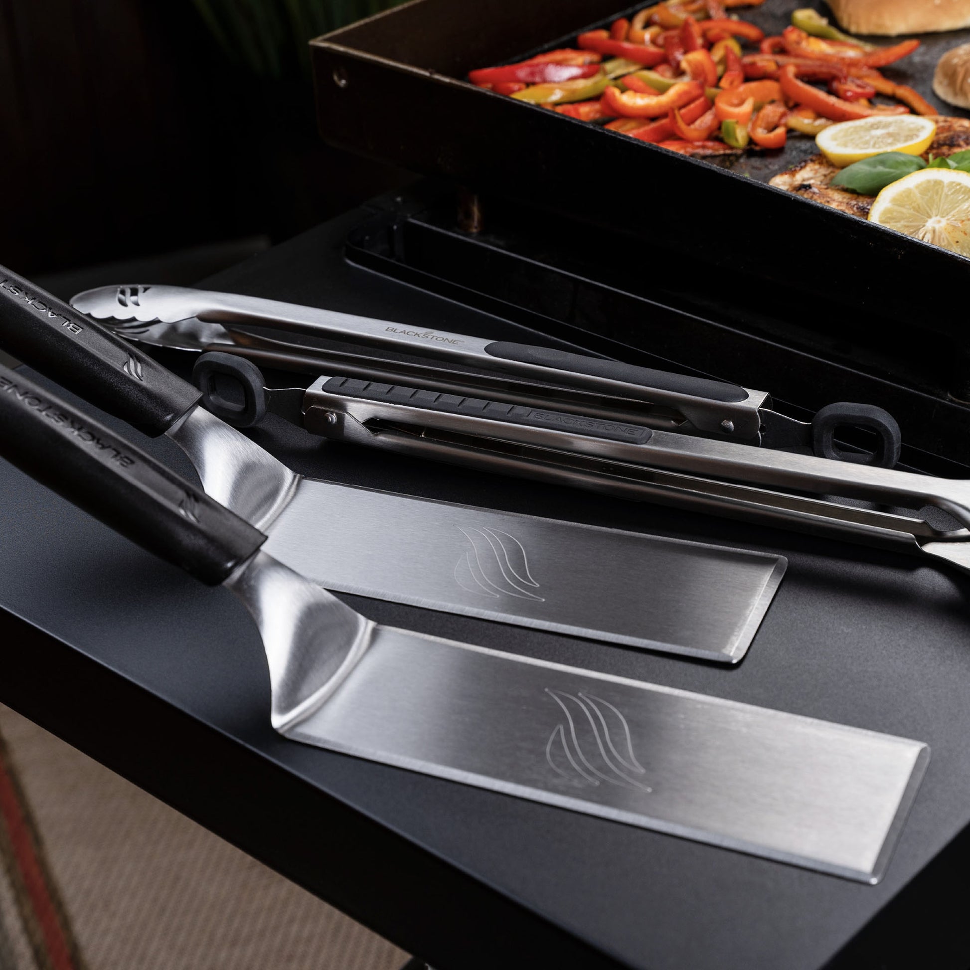 TheFoalyard Blackstone 6 Piece Deluxe Griddle Toolkit - BBQ barbecue grill tools