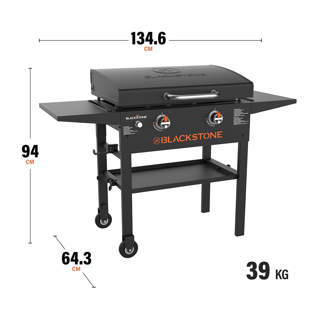 TheFoalyard Blackstone Original 28-inch Griddle with Hood - dimensions