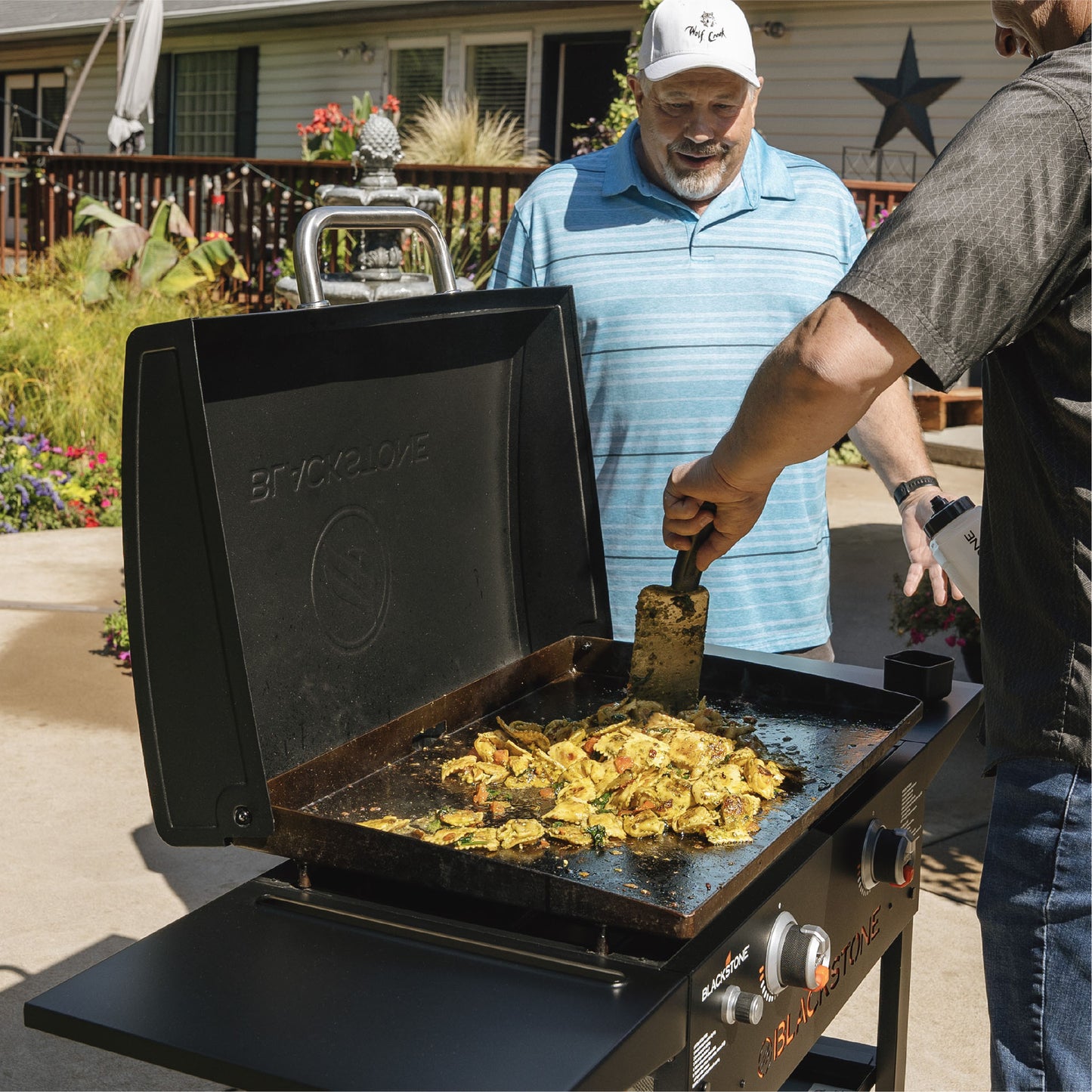 TheFoalyard Blackstone Original 28-inch Griddle with Hood - outdoor barbecue cooking