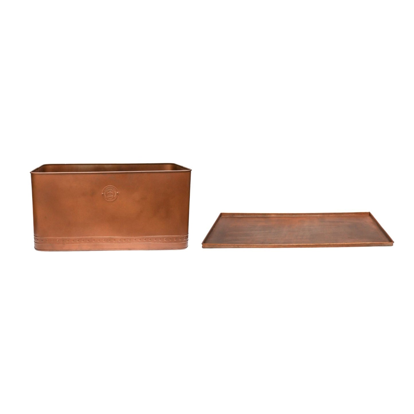TheFoalyard Ivyline Kew Royal Botanic Gardens Aged Copper Regency Outdoor Planter 62cm tray