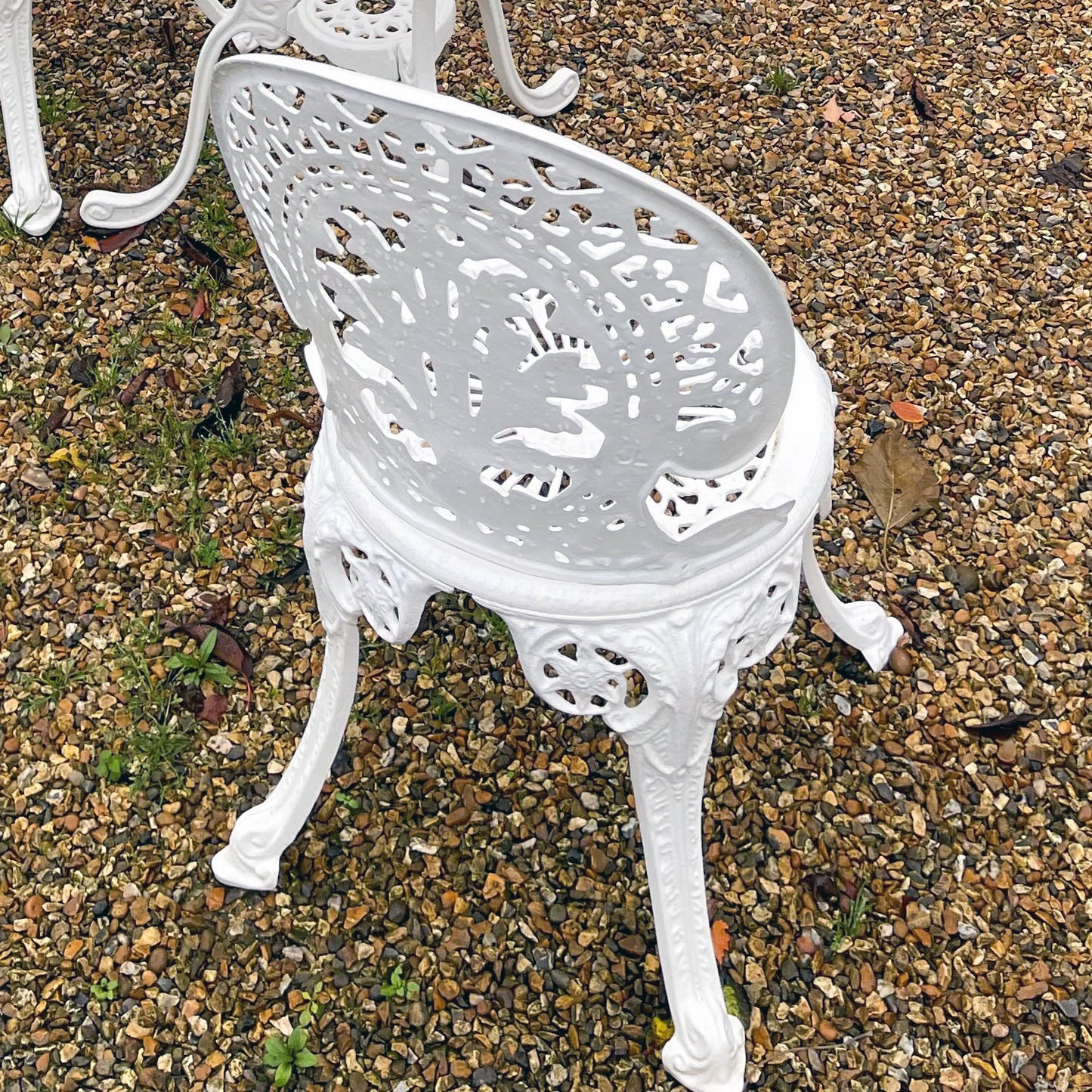 The Foalyard Jardine Leisure Aluminium Coalbrookdale Chair White Tea Garden