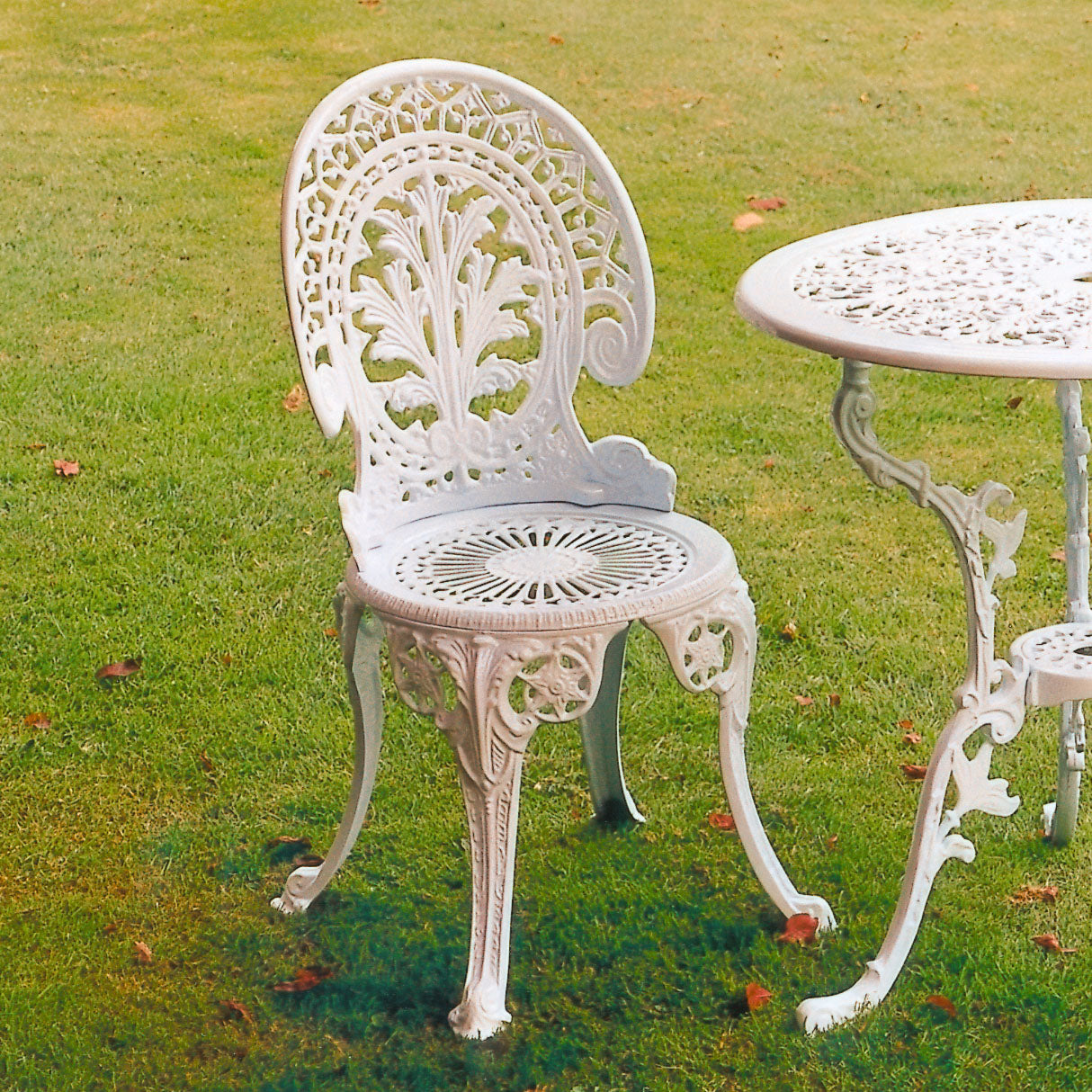 The Foalyard Jardine Leisure Aluminium Coalbrookdale Chair White