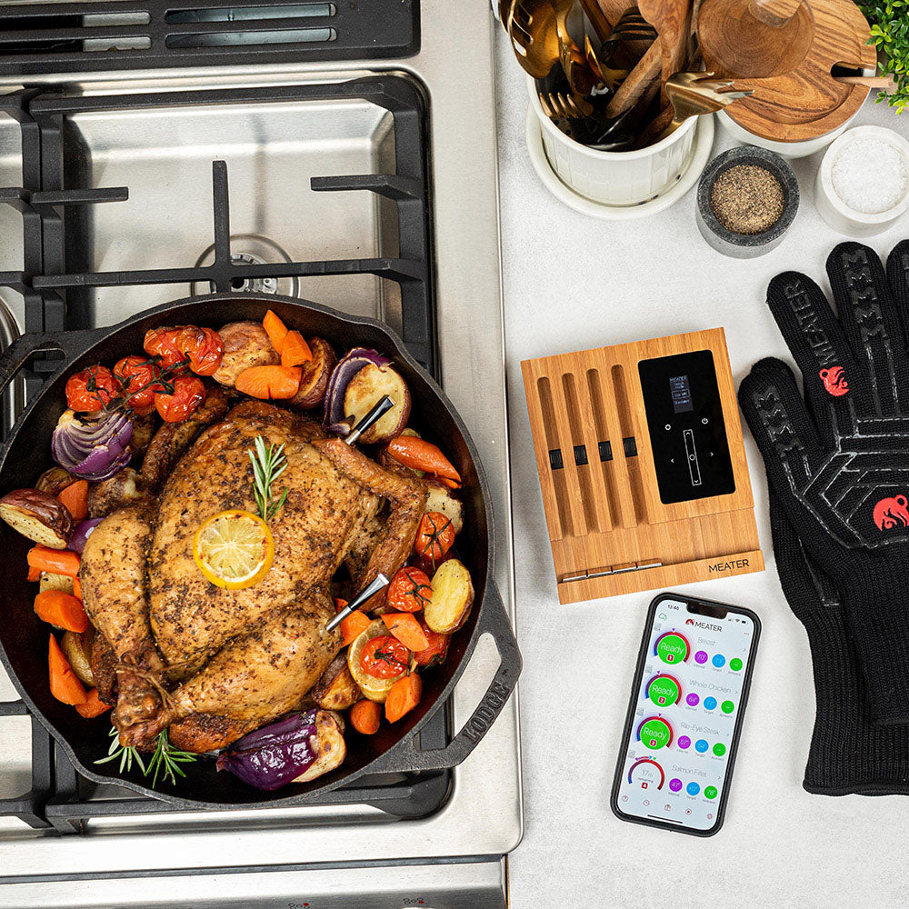 TheFoalyard MEATER Block WiFi Smart Meat Thermometer - chicken oven
