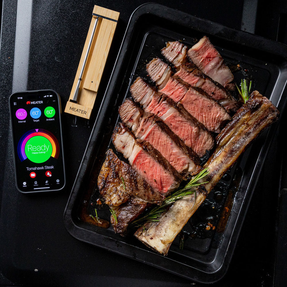 TheFoalyard MEATER Pro Wireless Smart Meat Thermometer - tomahawk steak oven temperature