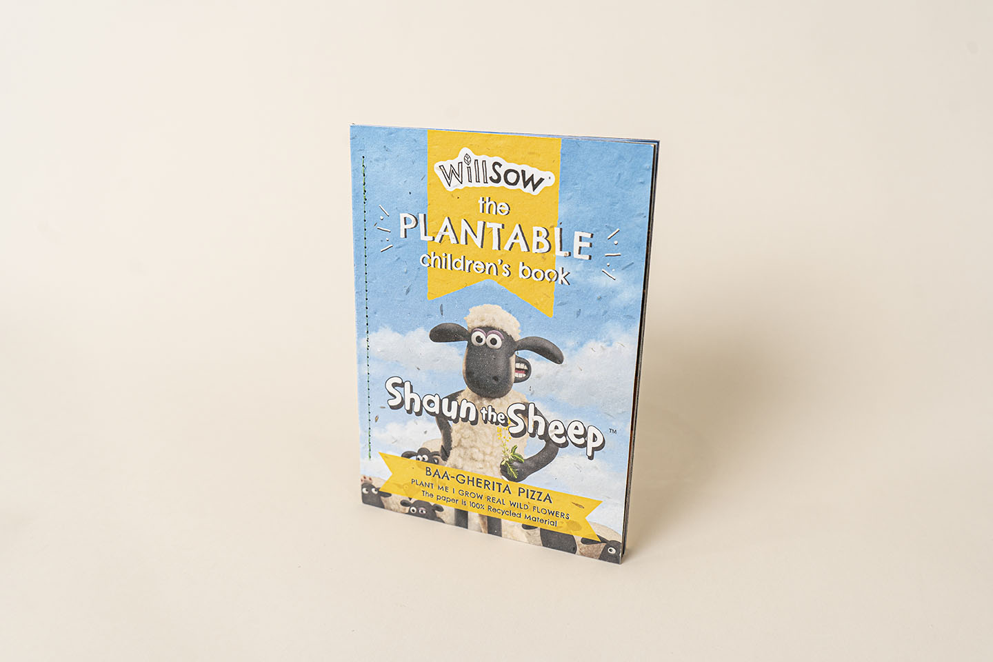 TheFoalyard Willsow Shaun the Sheep Baa-gherita Pizza The Plantable Wildflowers Childrens Book outdoor seeds