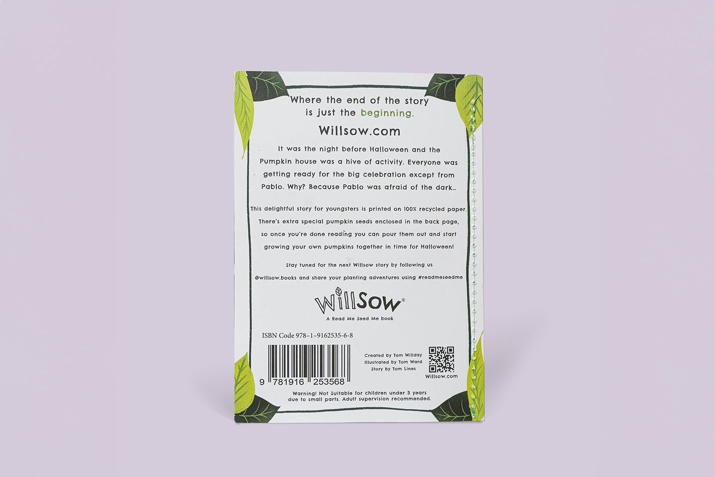 TheFoalyard Willsow The Pumpkin Who Was Afraid of the Dark The Plantable Pumpkins Childrens Book story