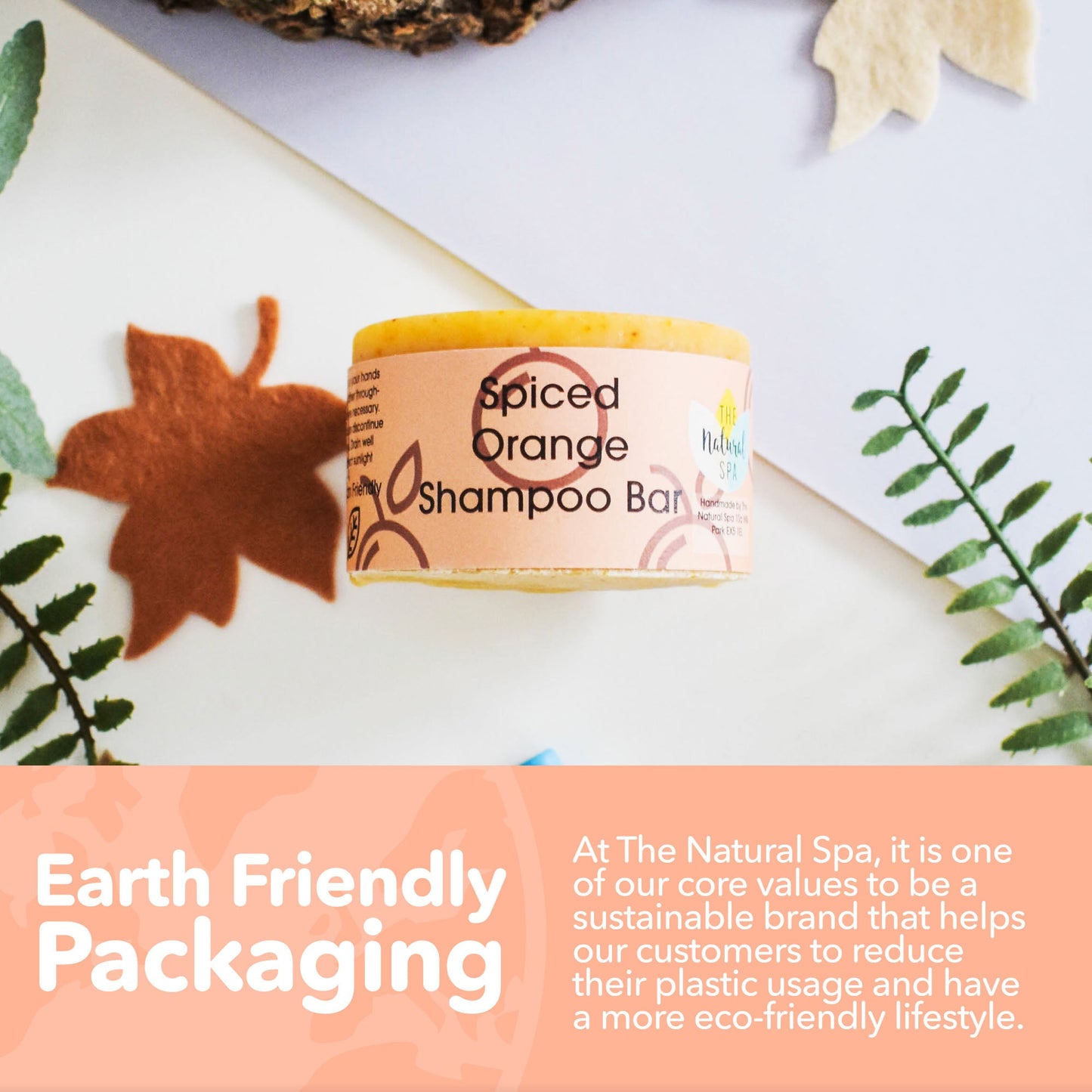 Spiced Orange Classic Shampoo Bar | Plastic-Free Haircare | 70g