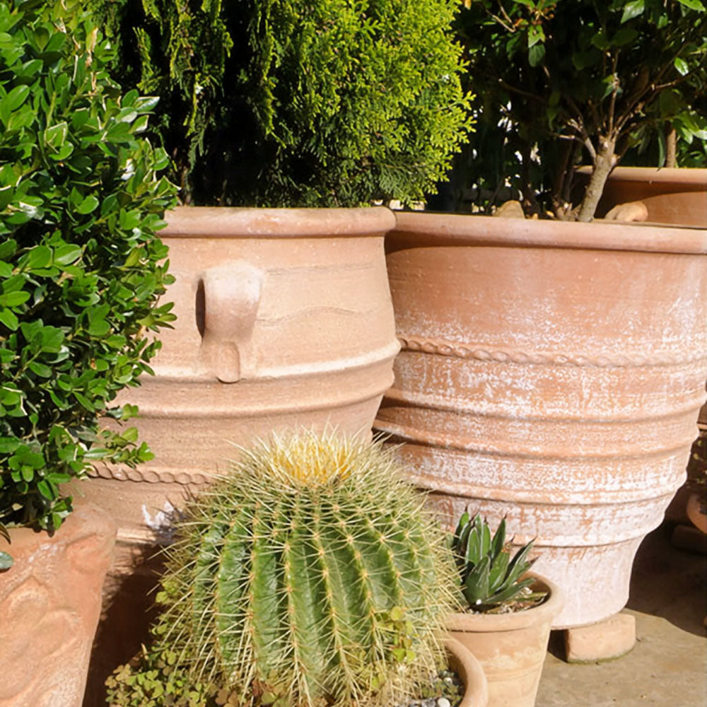 The Foalyard - Exara Cretan Terracotta Large Frost-Proof Planter H75 x Ø75cm Greek premium quality ceramics - 50 years guarantee - The Terracotta Pot Company - Cretan Ceramics by Andonis Araviakis