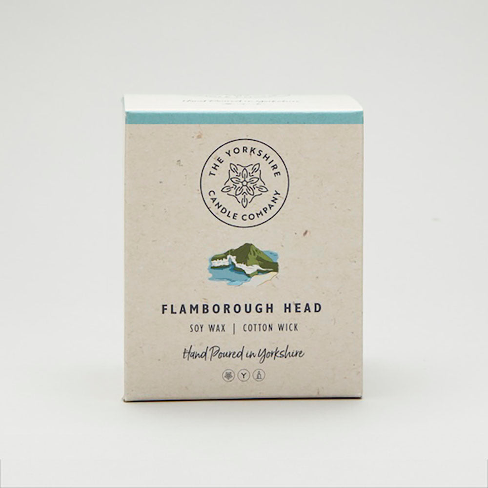 The Foalyard - Flamborough Head Candle Glass Tumbler presentation box British Made by The Yorkshire Candle Company