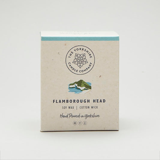 The Foalyard - Flamborough Head Candle Glass Tumbler presentation box British Made by The Yorkshire Candle Company