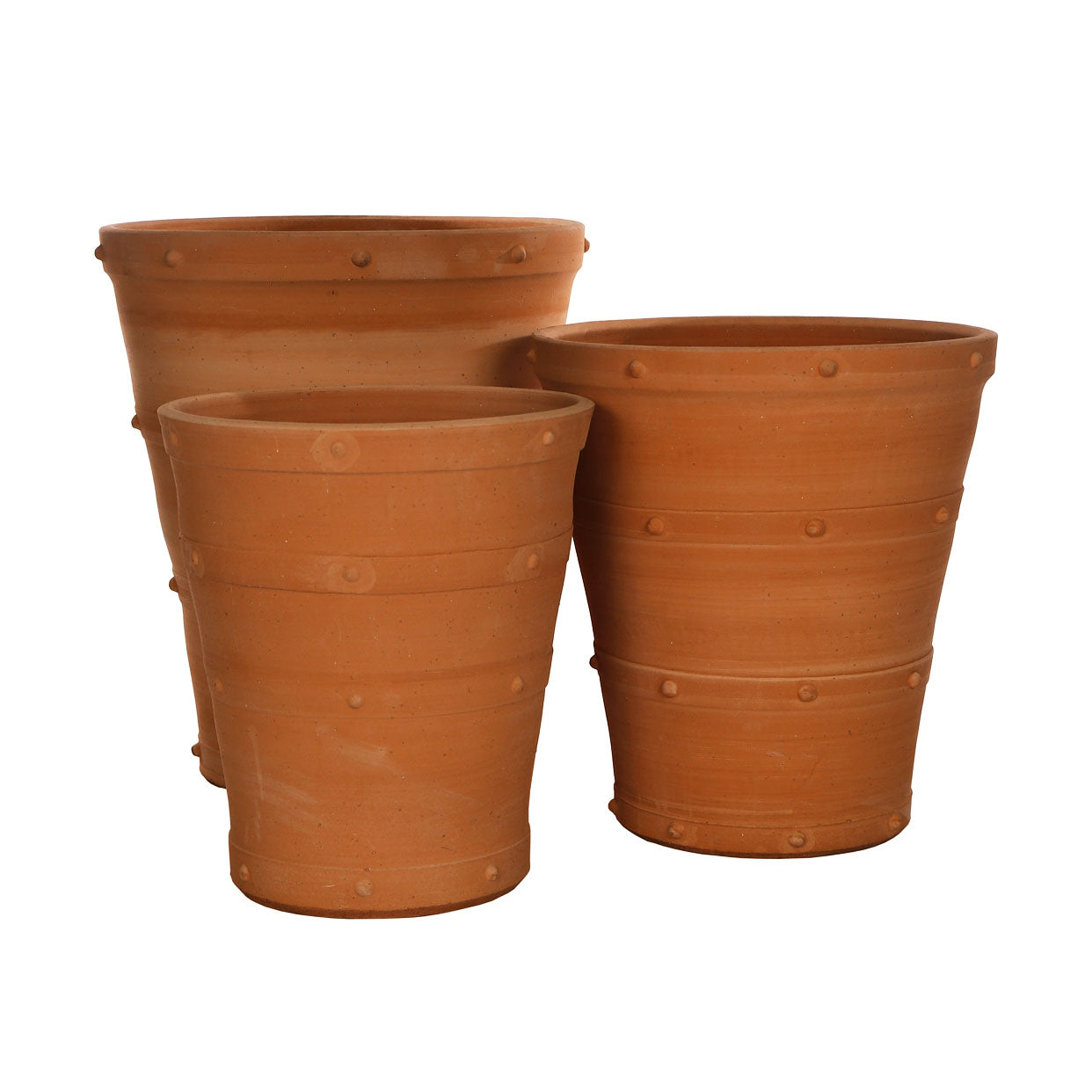 The Foalyard - Heraklion Cretan Terracotta Large Frost-Proof Planter H75 x D65cm and H100 x D90cm premium quality - 50 years guarantee - The Terracotta Pot Company - Cretan Ceramics by Andonis Araviakis