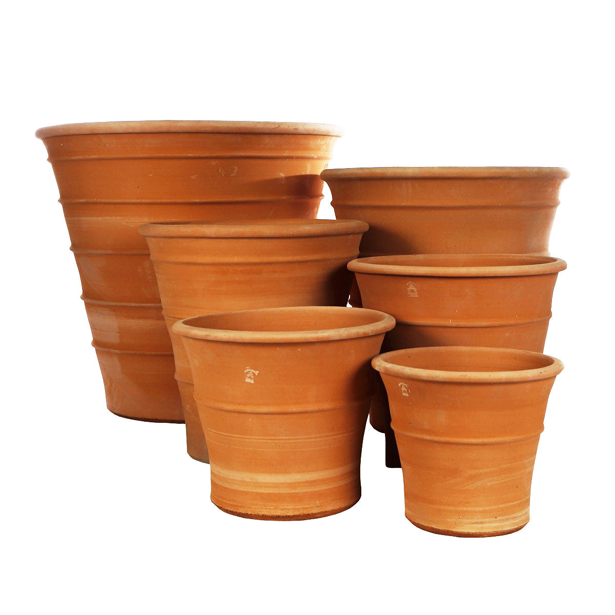 The Foalyard - Monachou Cretan Terracotta Large Frost-Proof Planters from H75 x D75cm high quality - 50 years guarantee - The Terracotta Pot Company - Cretan Ceramics by Andonis Araviakis