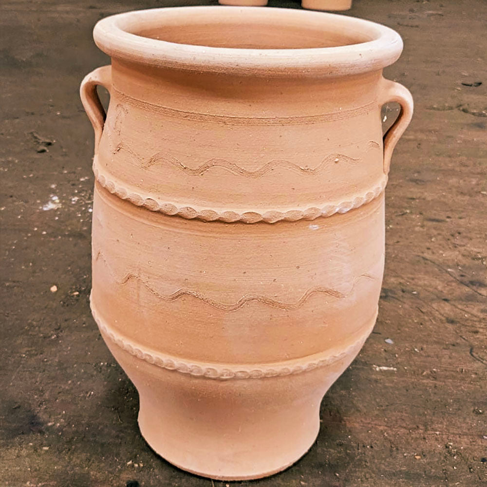 The Foalyard - Pithari Cretan Terracotta Large Frost-Proof 50cm Planter high quality - 50 years guarantee - The Terracotta Pot Company - Cretan Ceramics by Andonis Araviakis