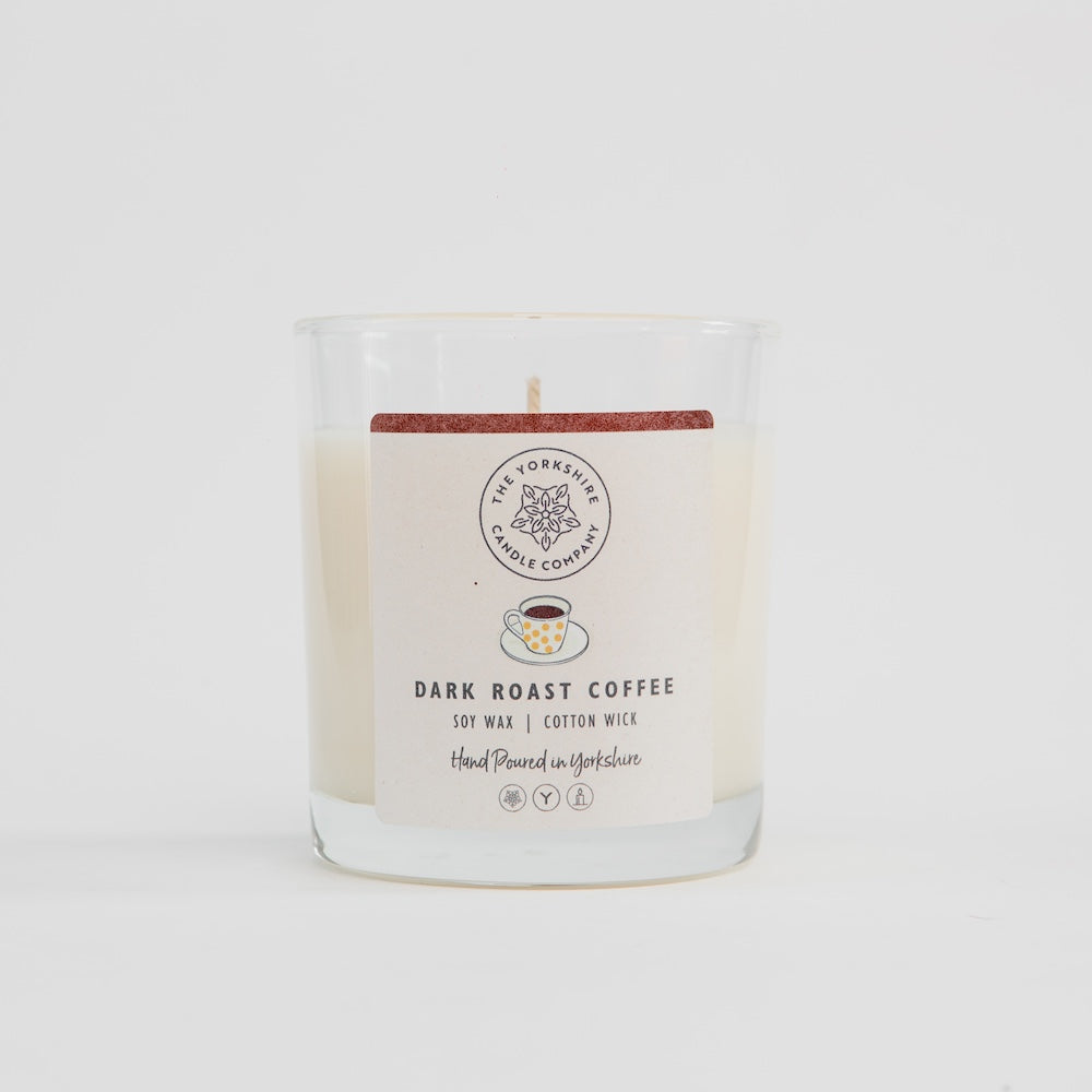 The Foalyard Dark Roast Coffee Candle Glass Tumbler