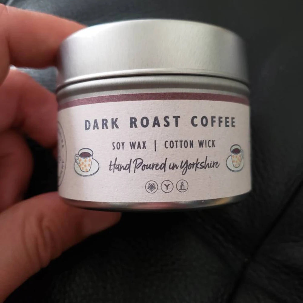 The Foalyard Dark Roast Coffee Scented Tin Candle