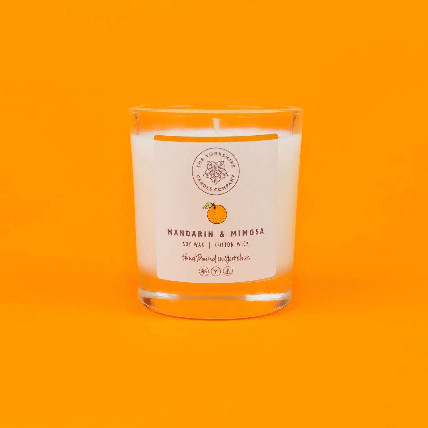 The Foalyard Mandarin Mimosa Candle Glass Tumbler