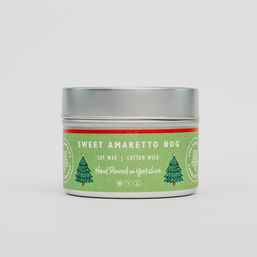 The Foalyard Sweet Amaretto Nog Scented Small Tin Candle