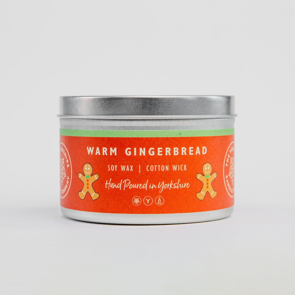 The Foalyard Warm Gingerbread Scented Large Tin Candle