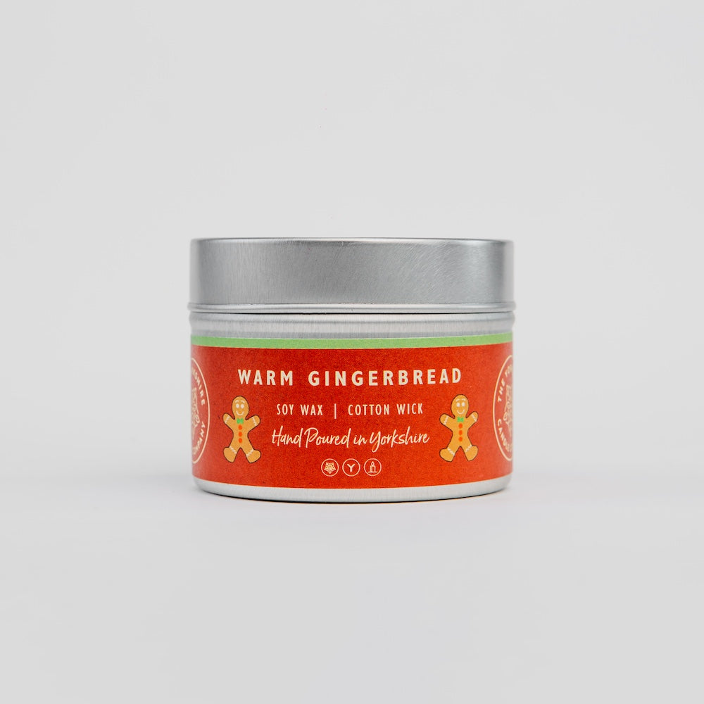 The Foalyard Warm Gingerbread Scented Small Tin Candle