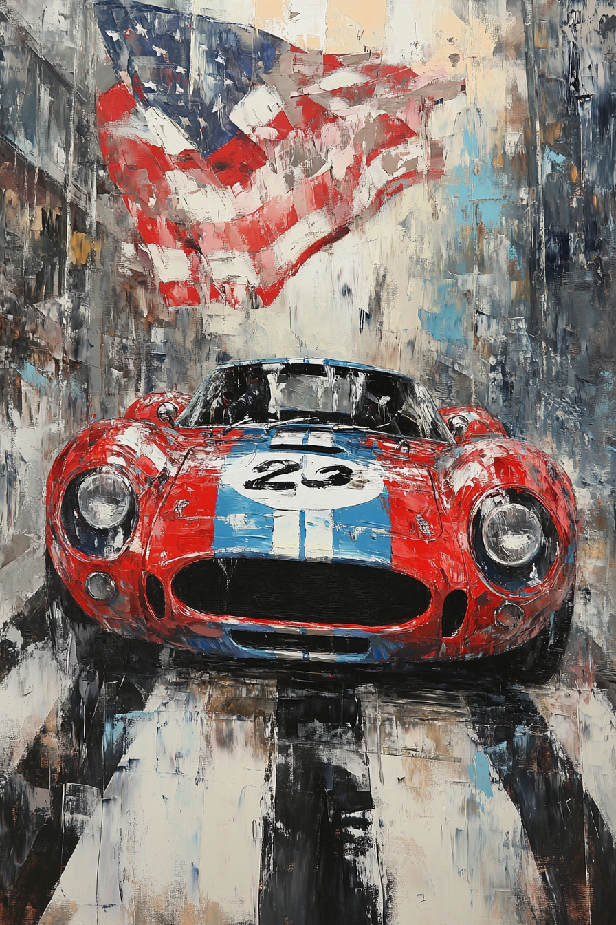 Thrilling Finish Line Canvas