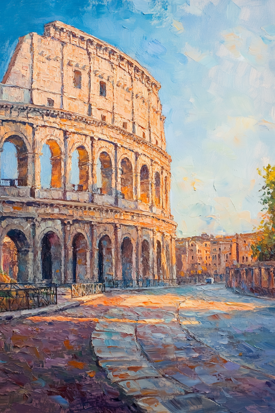 Timeless Majesty of the Colosseum Canvas