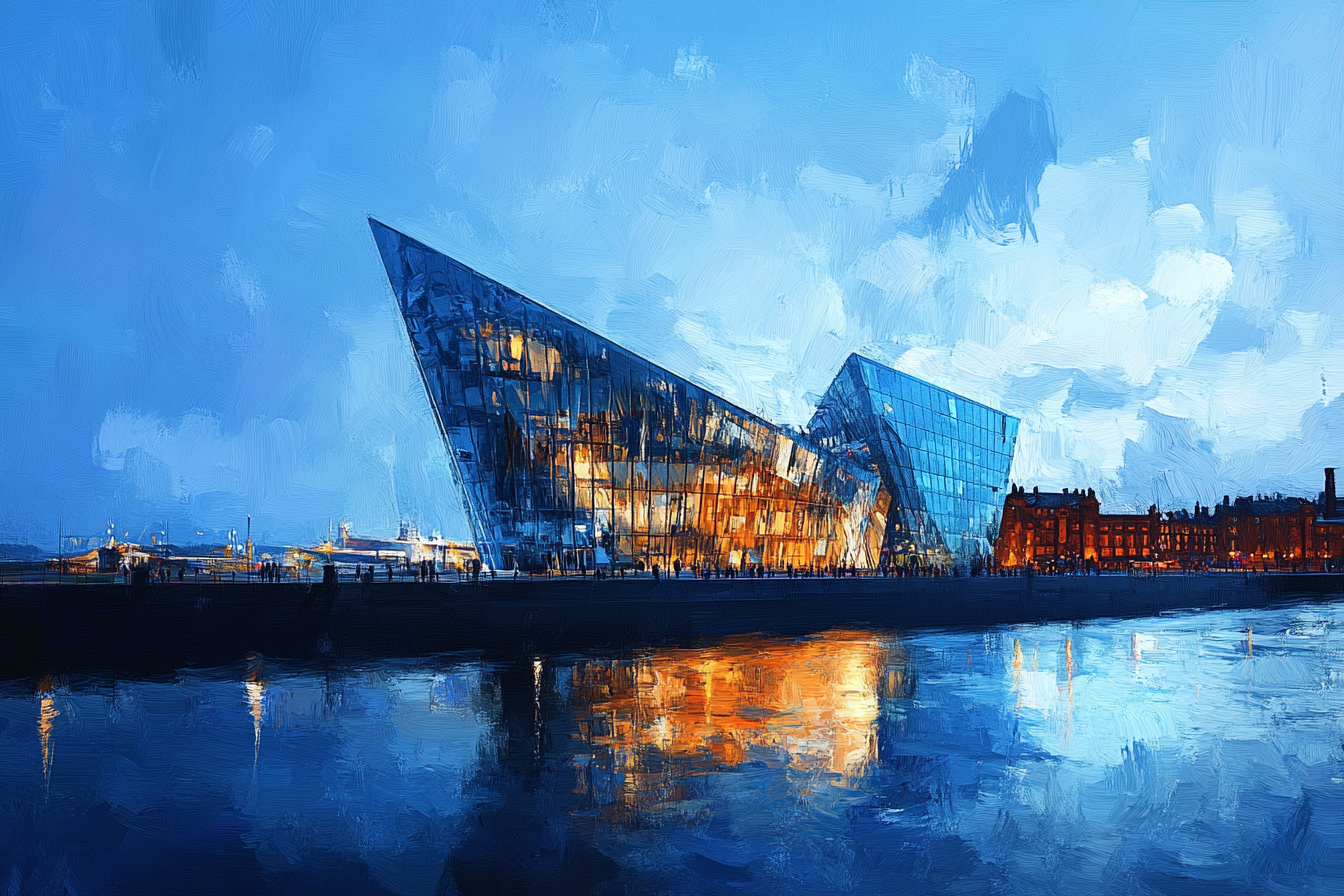 Titanic Belfast Twilight Canvas