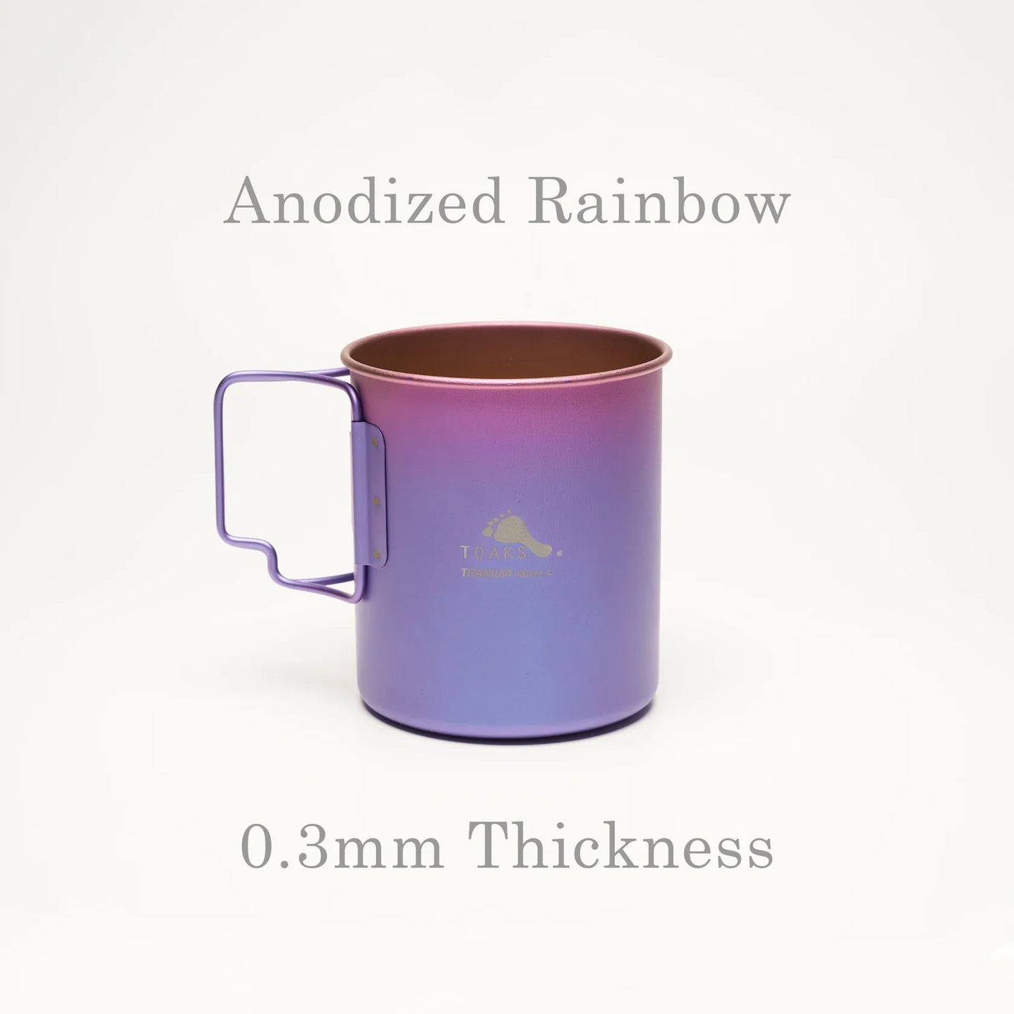 Toaks Toaks Ultralight Titanium 450ml Cup - Rainbow