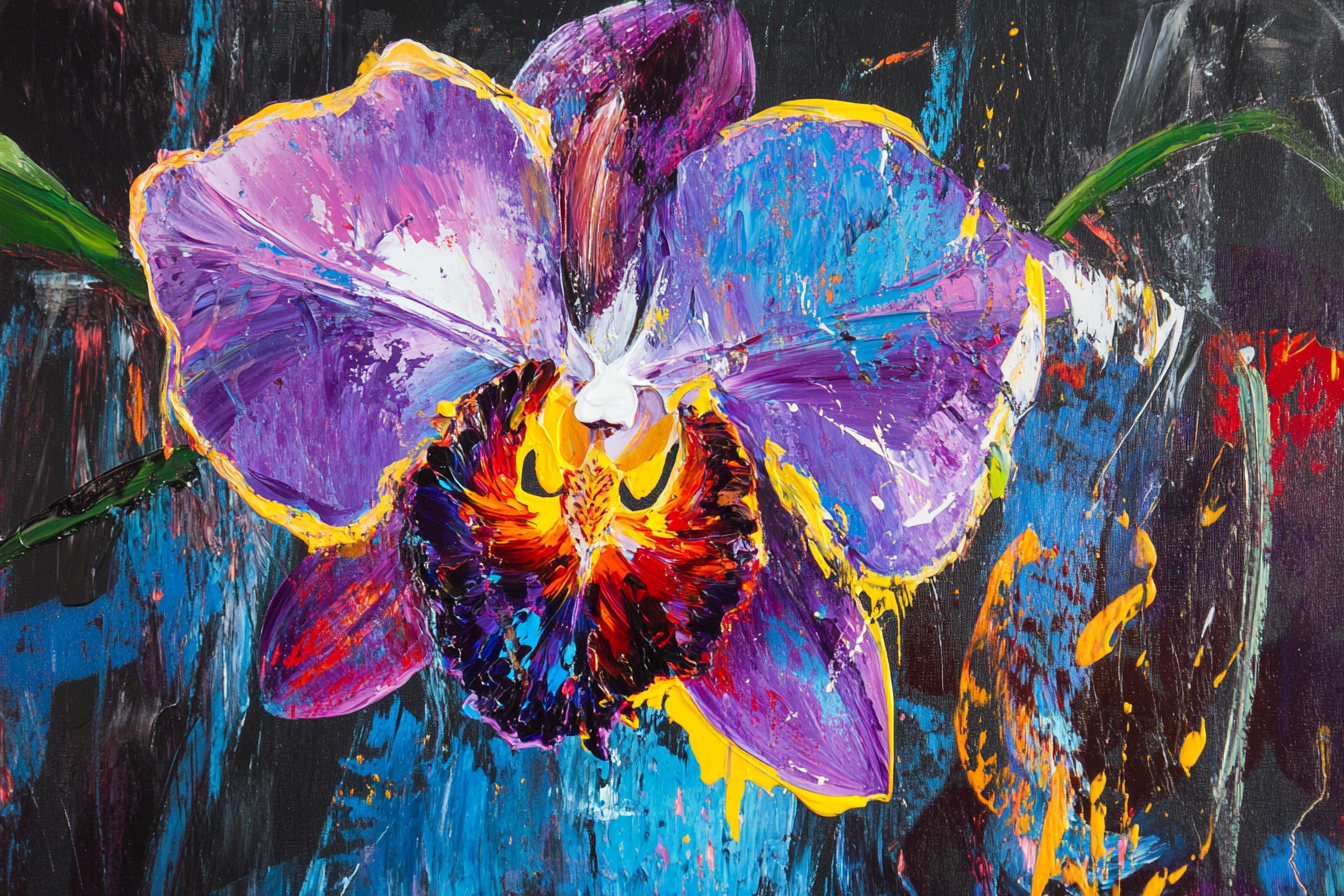 Torn Orchid Canvas