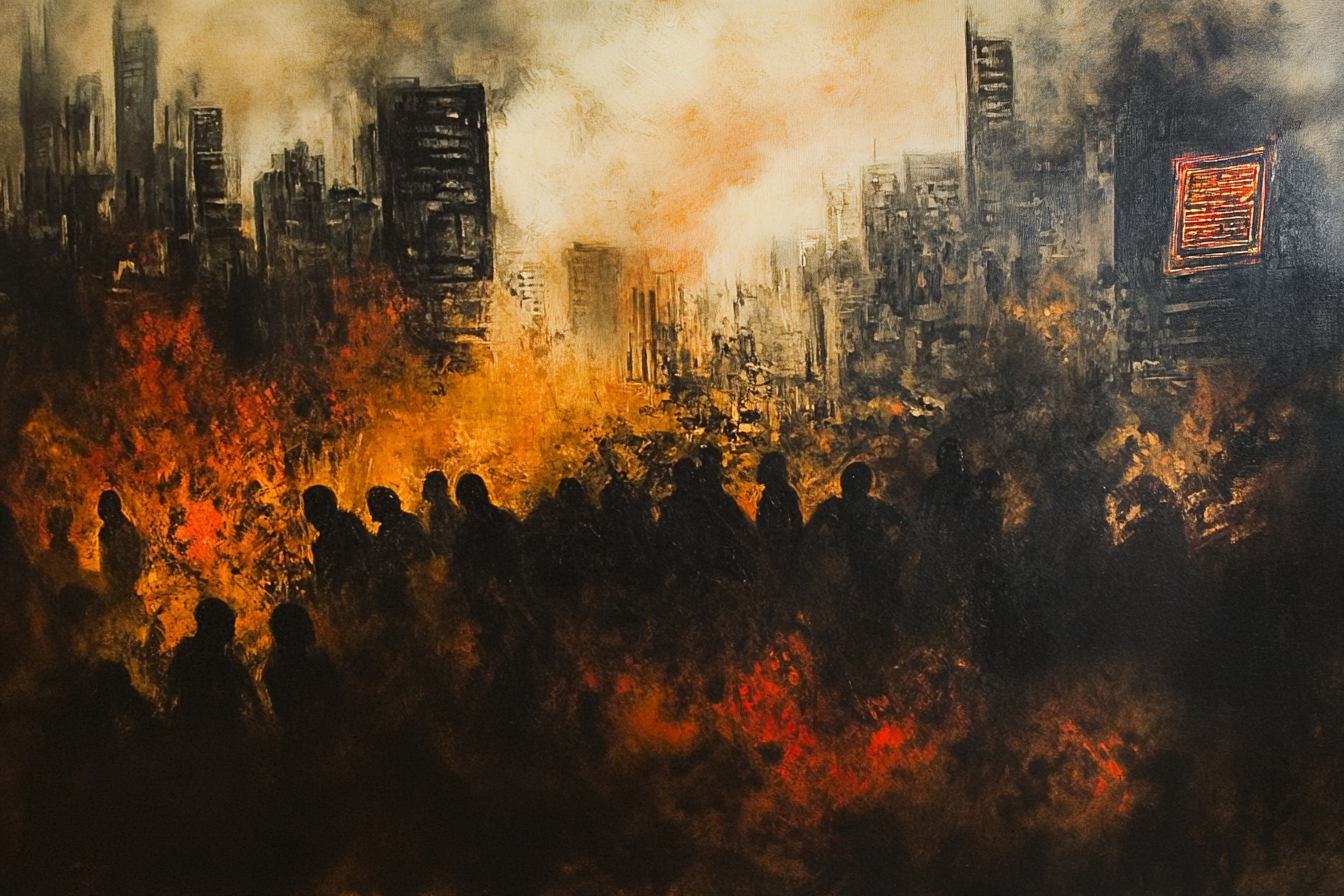 Toxic Air Metropolis Canvas