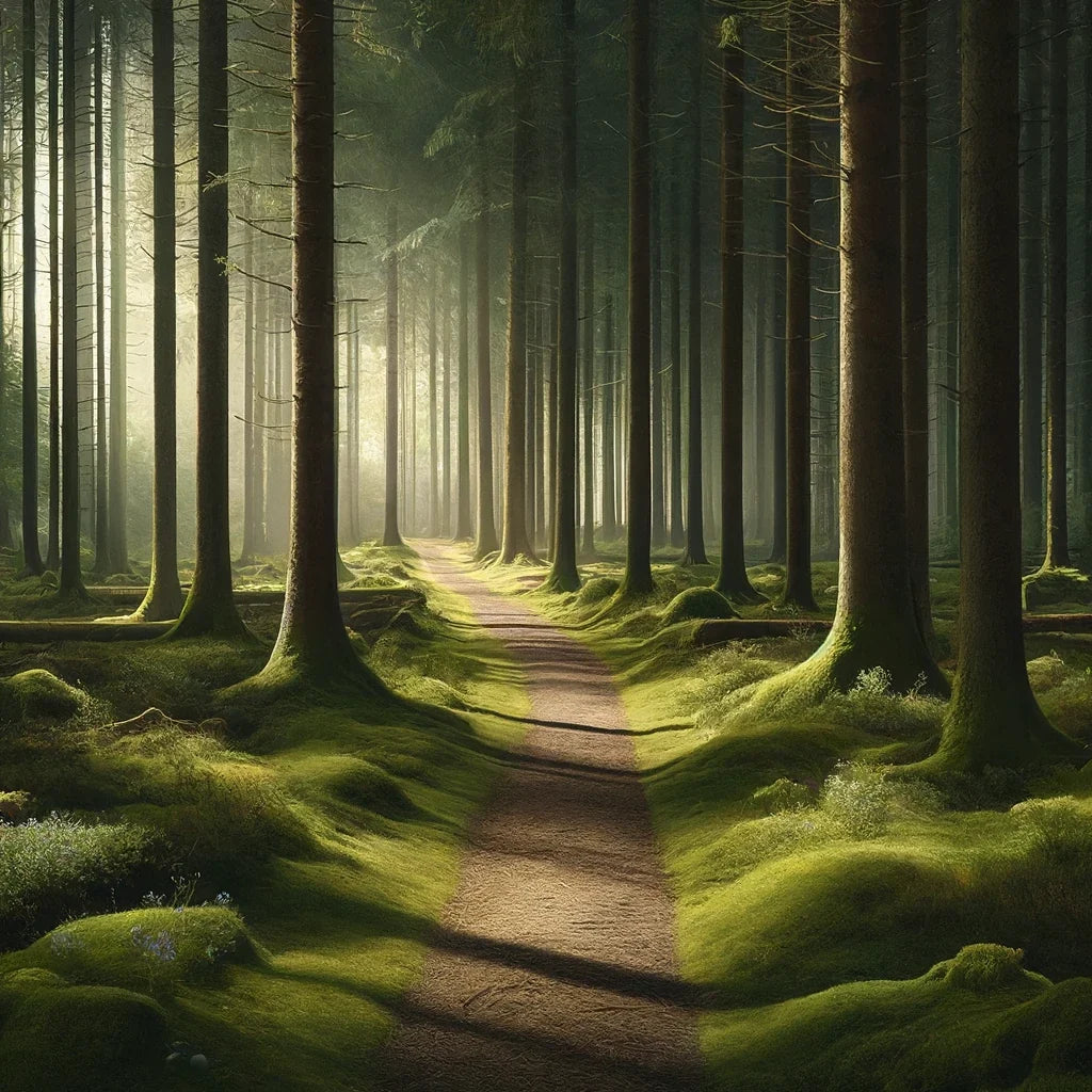 Tranquil Forest Pathway Canvas