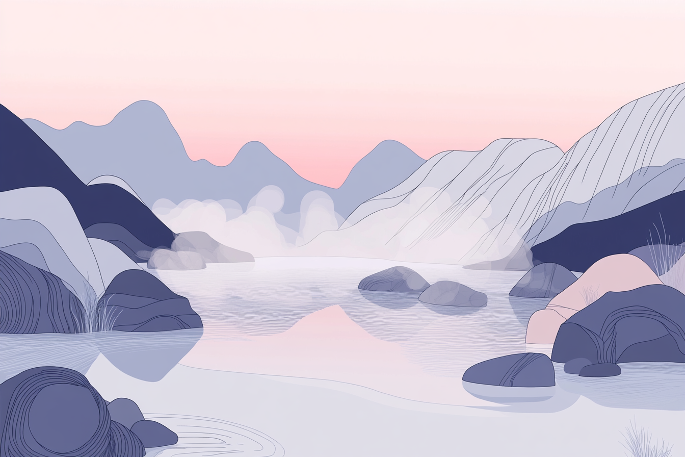 Tranquil Mountain Springs Canvas