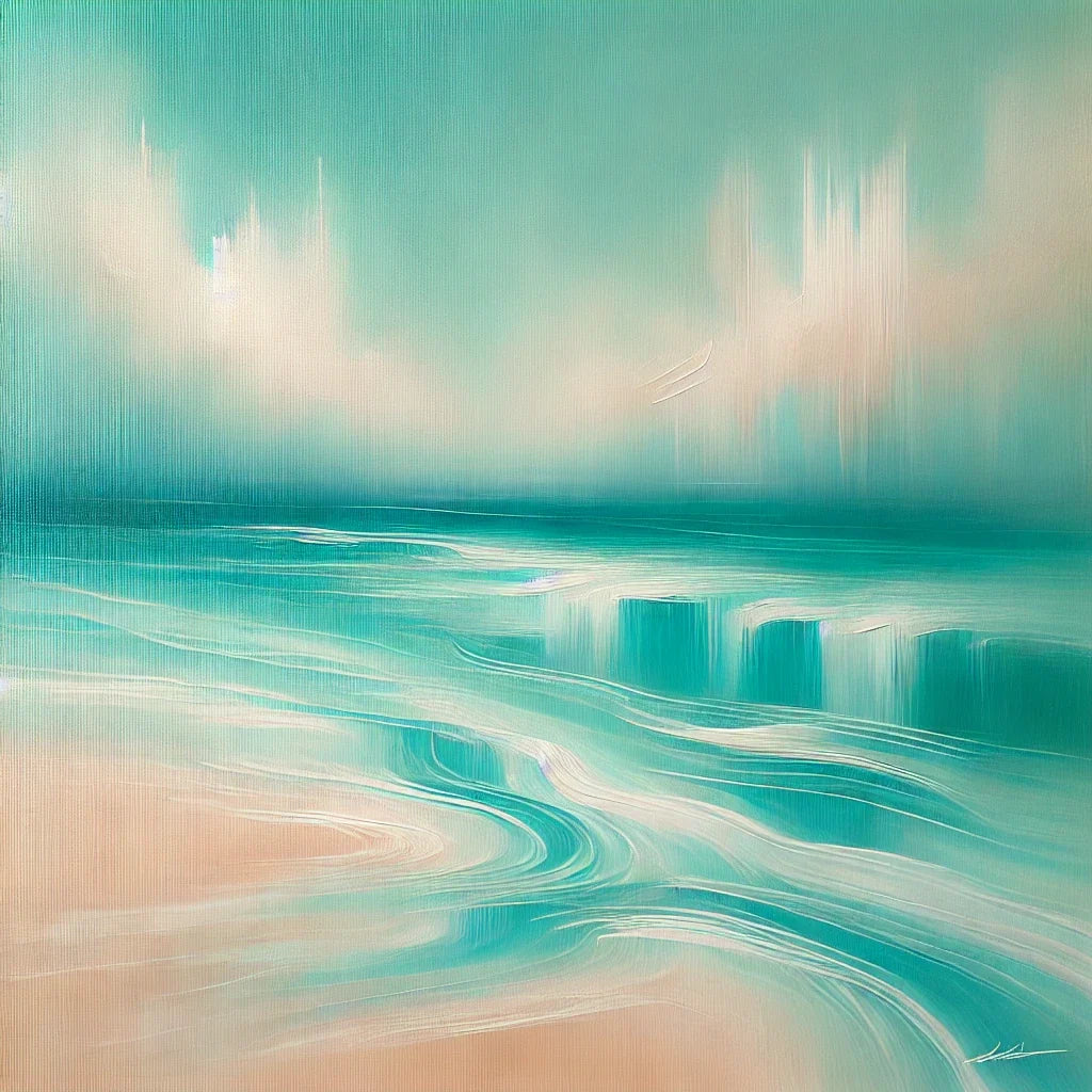 Tranquil Turquoise Beach Canvas