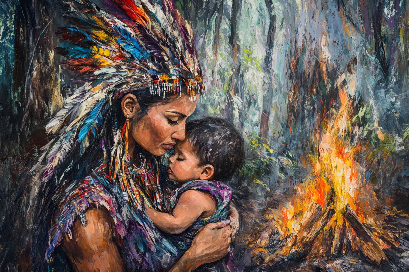 Tribal Motherhood Canvas