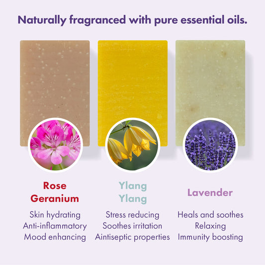 Trio Gift Set - Rose Geranium, Ylang Ylang, Lavender