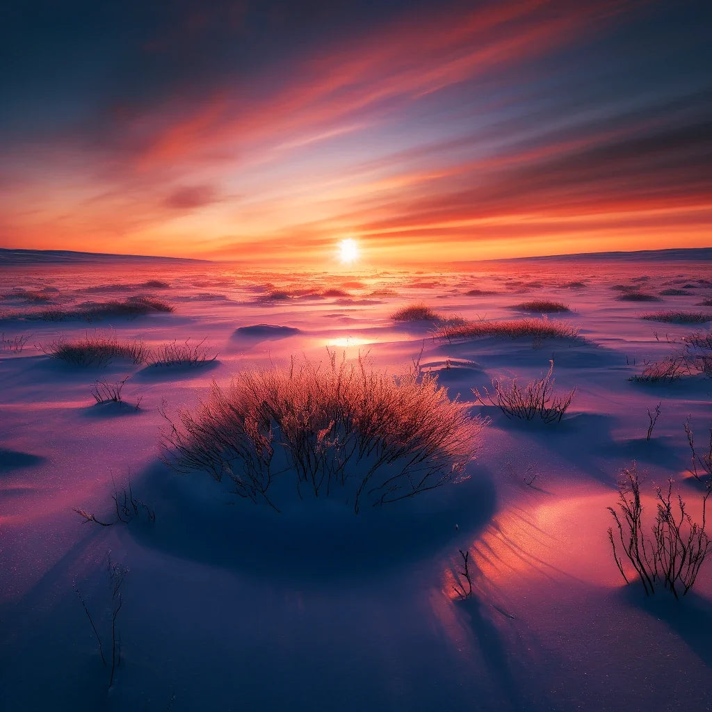 Tundra Sunset Canvas