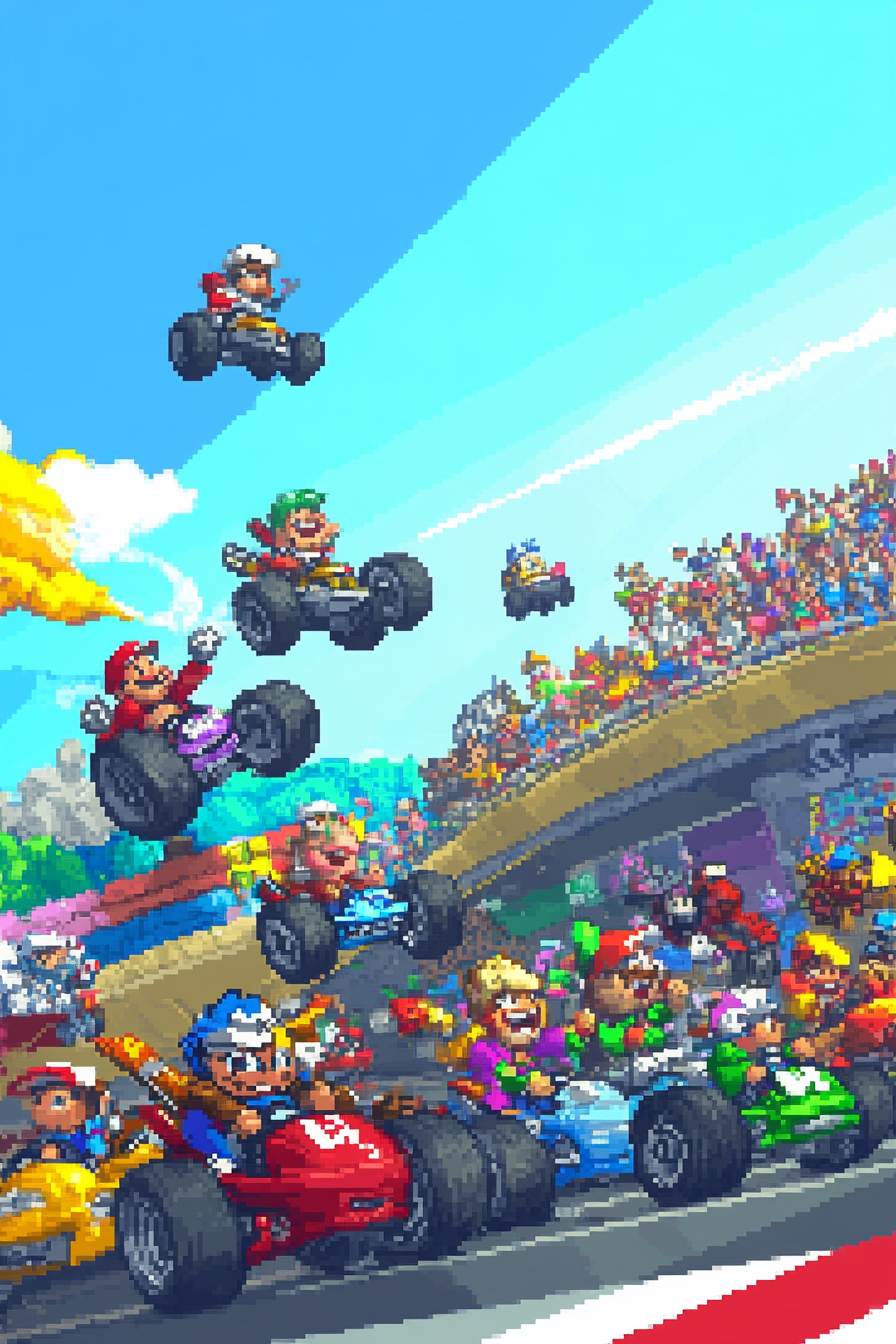 Turbo Kart Racing Canvas