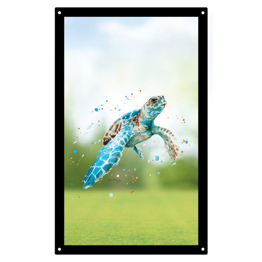 SunCatcher Garden Mirror Nosy Turtle – Rectangular Illustrations by Bree Merryn