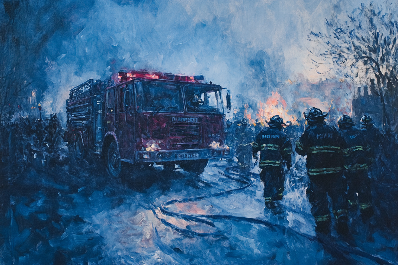 Twilight Fire Service Canvas