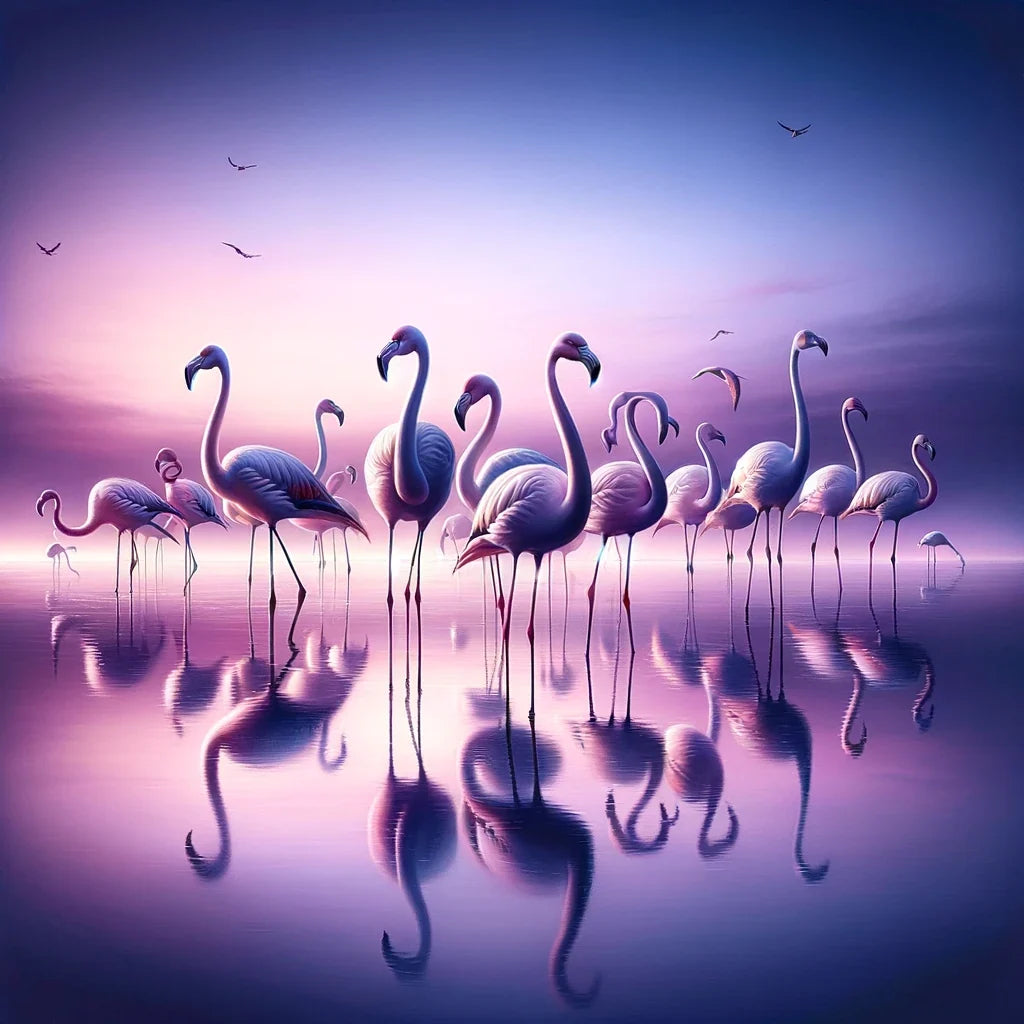 Twilight Flamingo Canvas