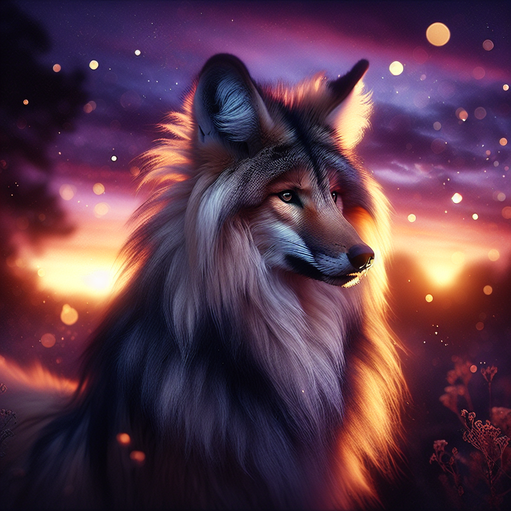 Twilight Majesty: Maned Wolf Canvas