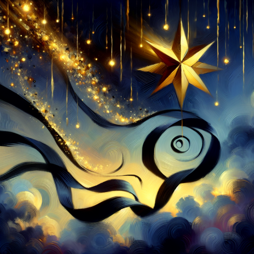Twilight Mystery Ribbon Canvas